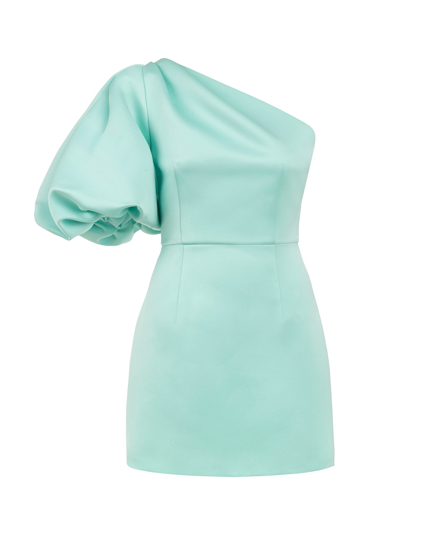 Asimetrik Balon Kol Elbise