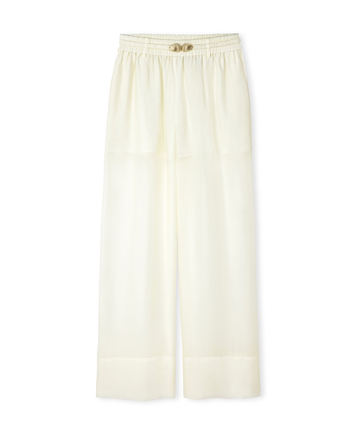 Metal Tokalı Wide Leg Fit Pantolon