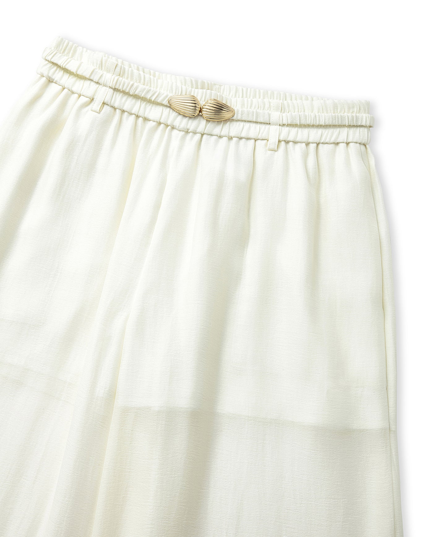 Metal Tokalı Wide Leg Fit Pantolon