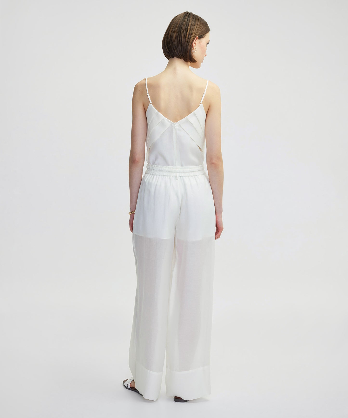 Metal Tokalı Wide Leg Fit Pantolon