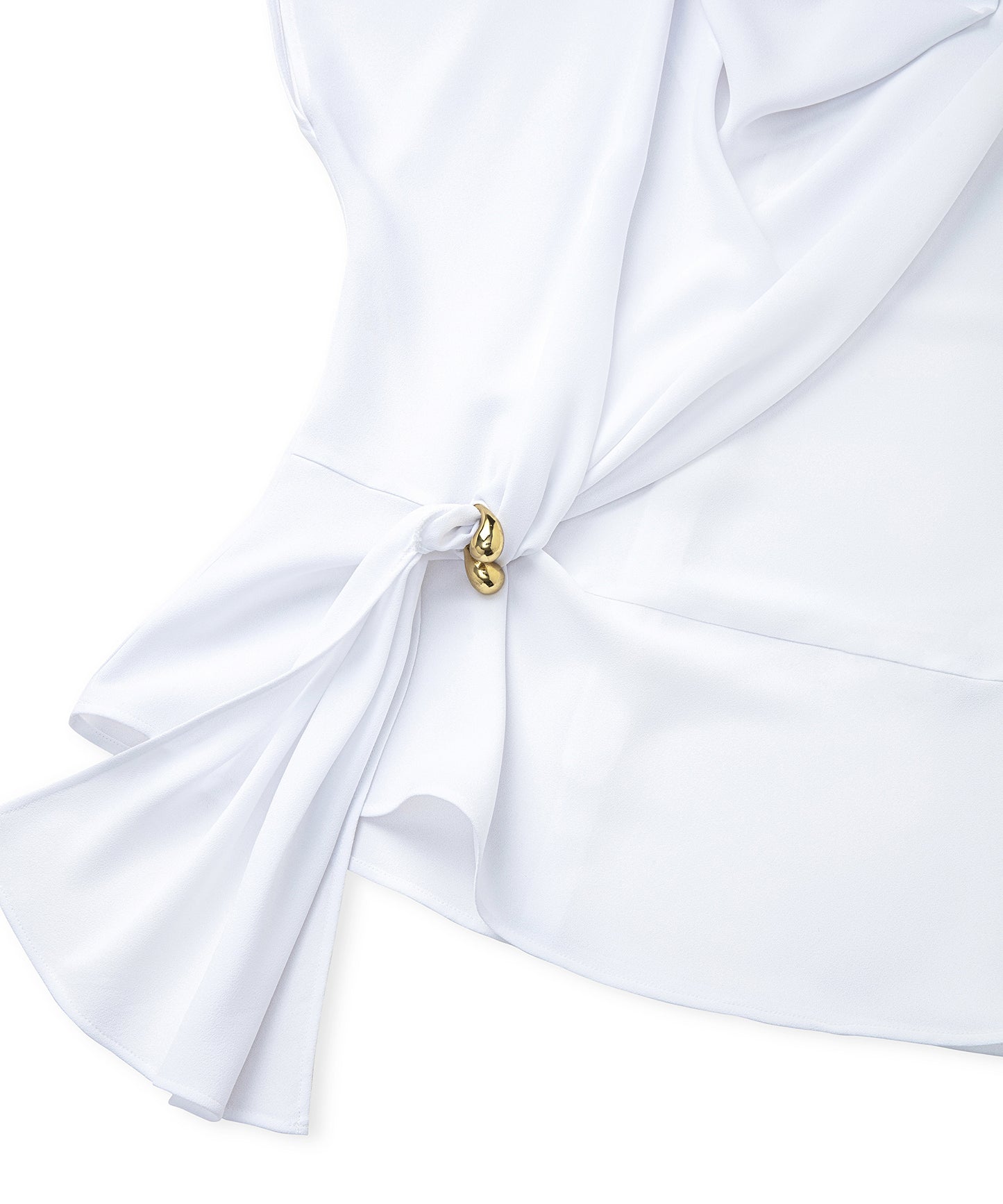 Metal Aksesuarlı Burgulu Bluz