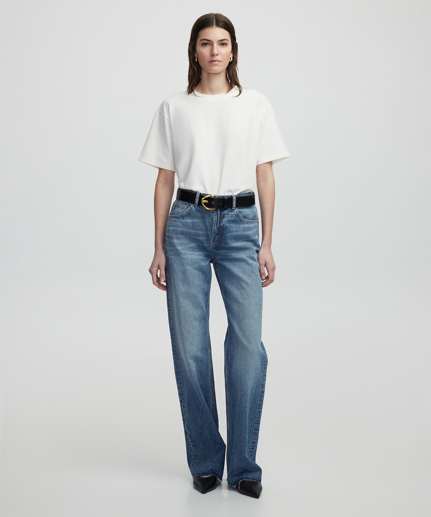 Wide Leg Fit Jean Pantolon