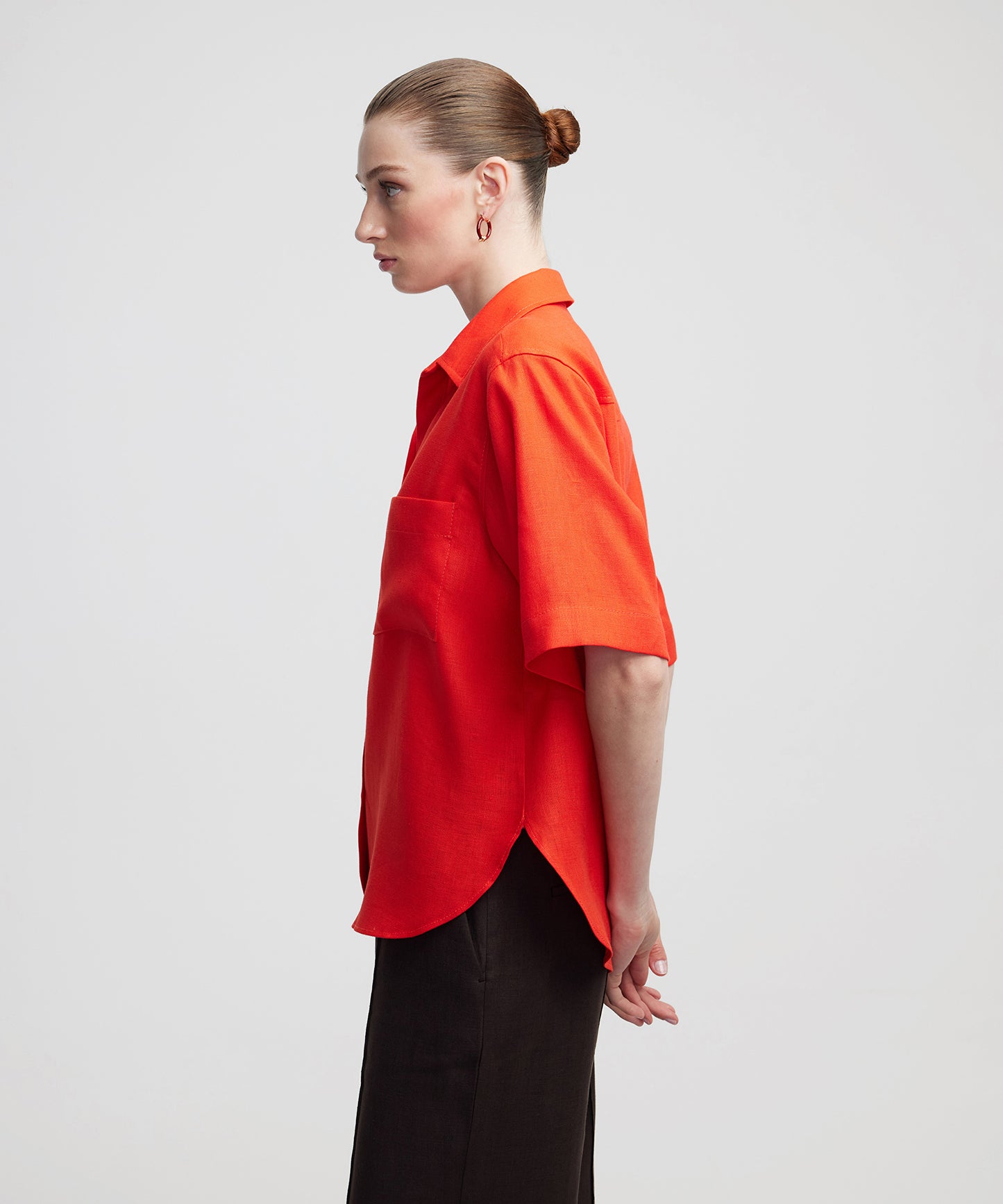 Keten Oversize Gömlek