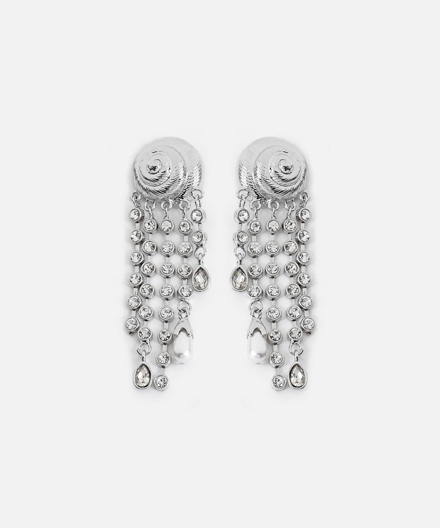 Strass Taşlı Sallantılı Küpe
