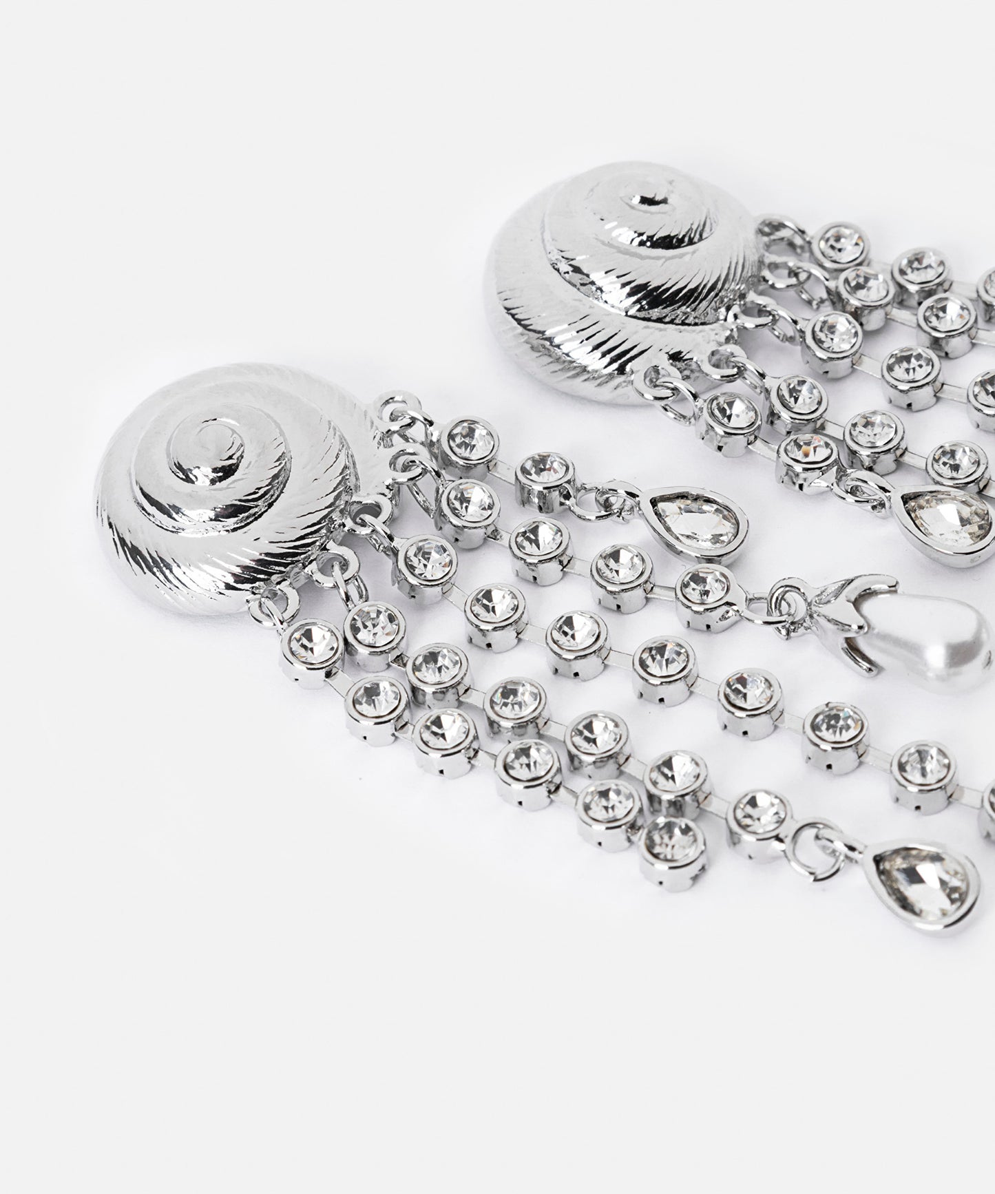 Strass Taşlı Sallantılı Küpe