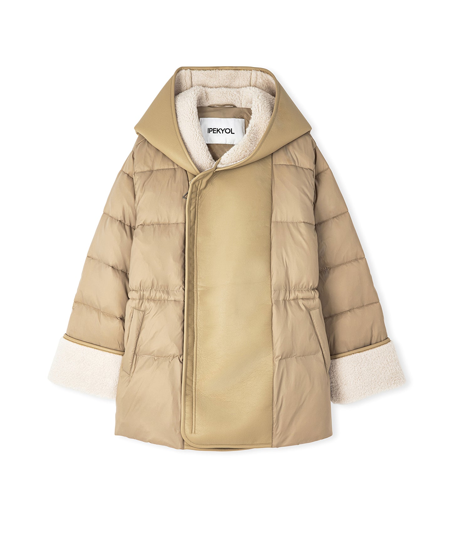 Colorblock Şişme Mont