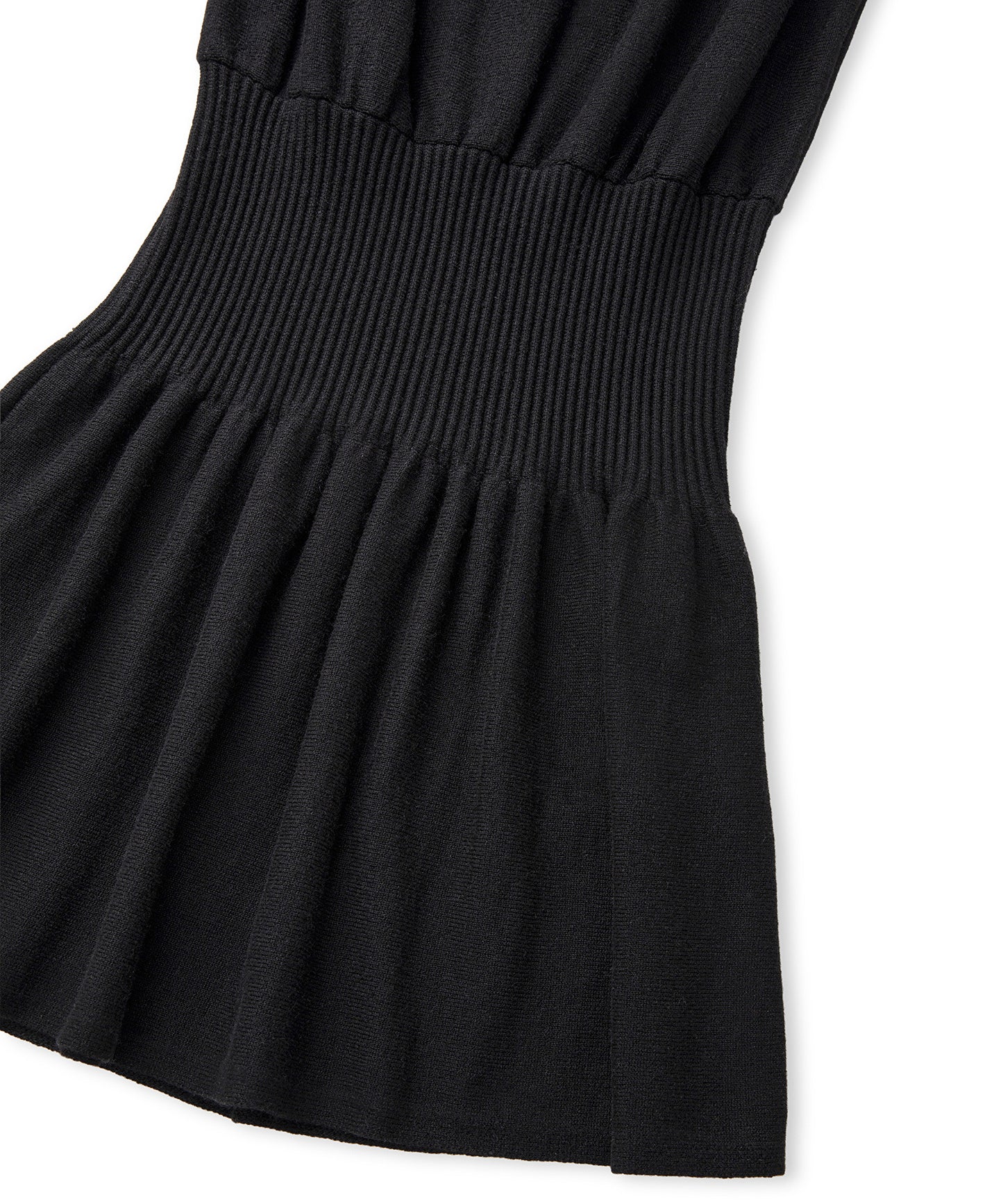 Dik Yaka Triko Elbise