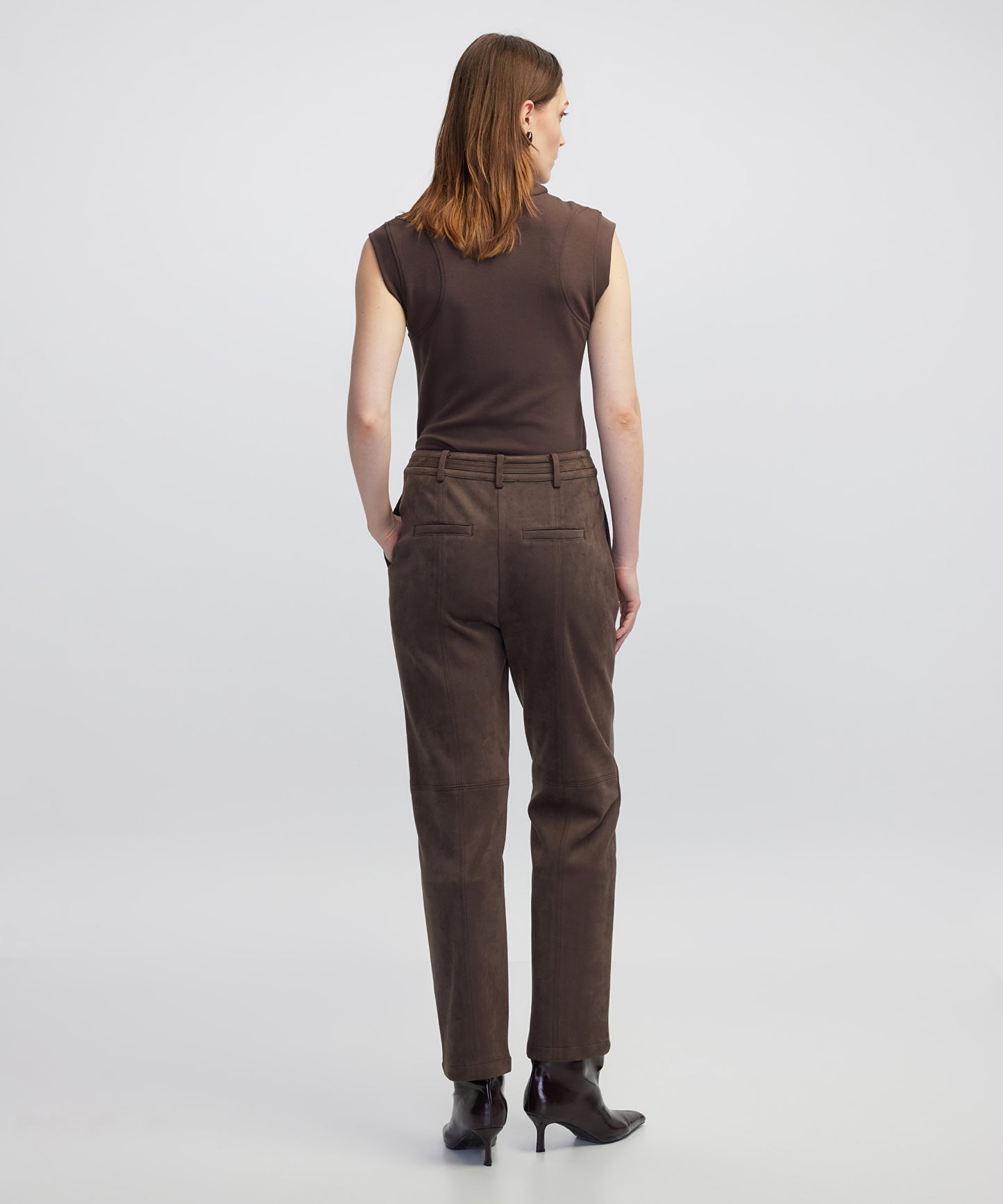Süet Görünümlü Pantolon