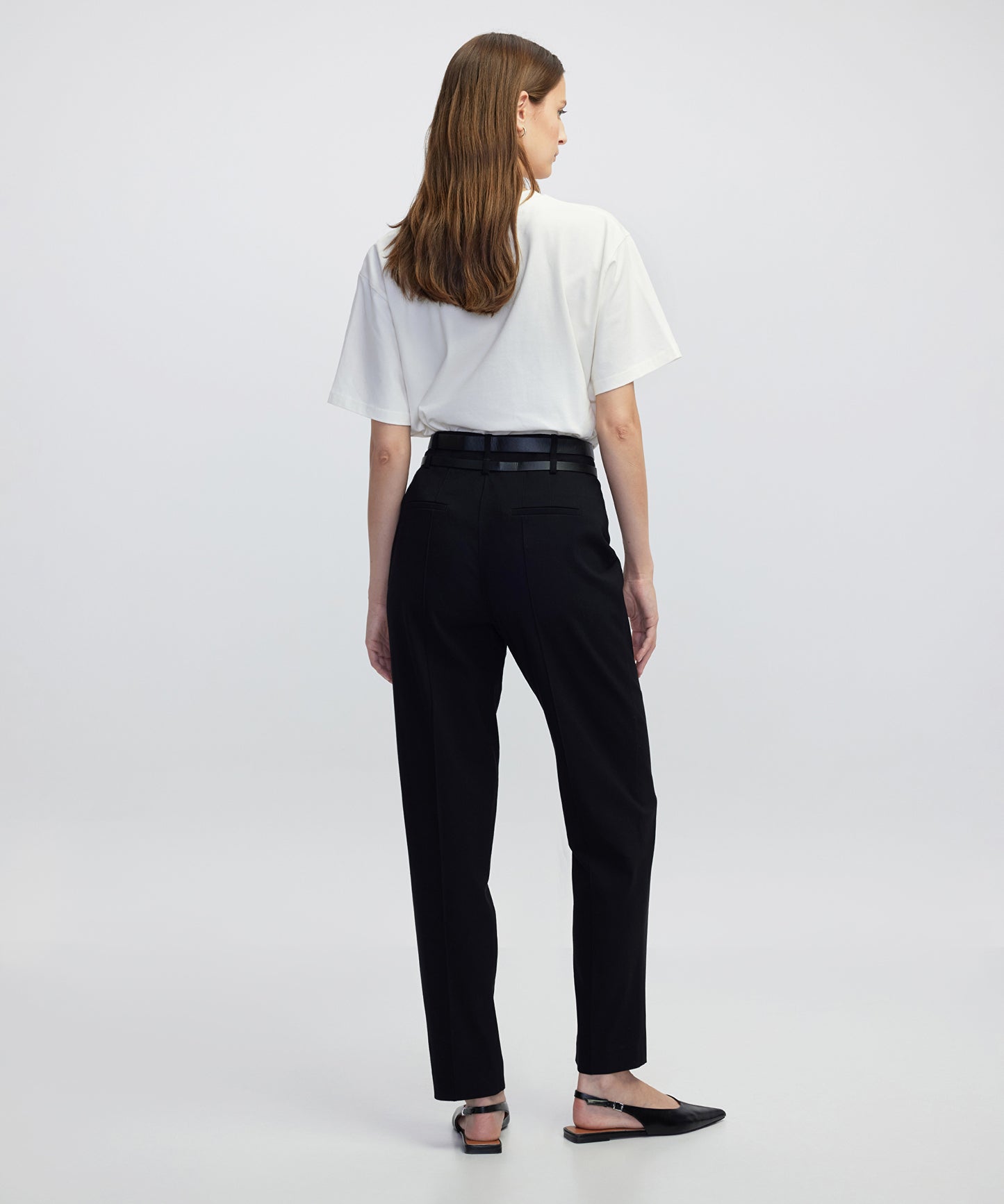 Çift Kemerli Carrot Fit Pantolon