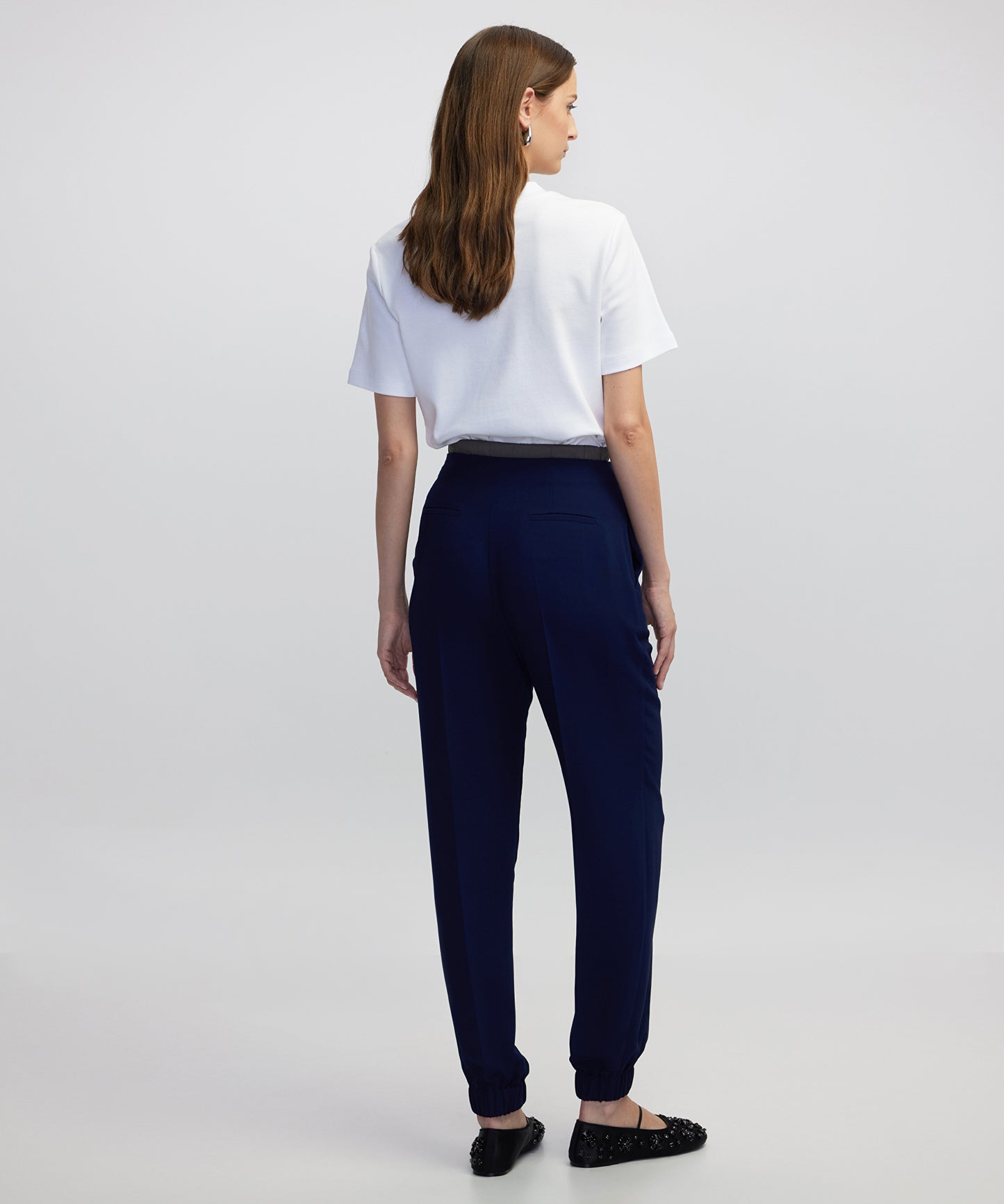 Teknik Kumaş Mix Jogger Pantolon