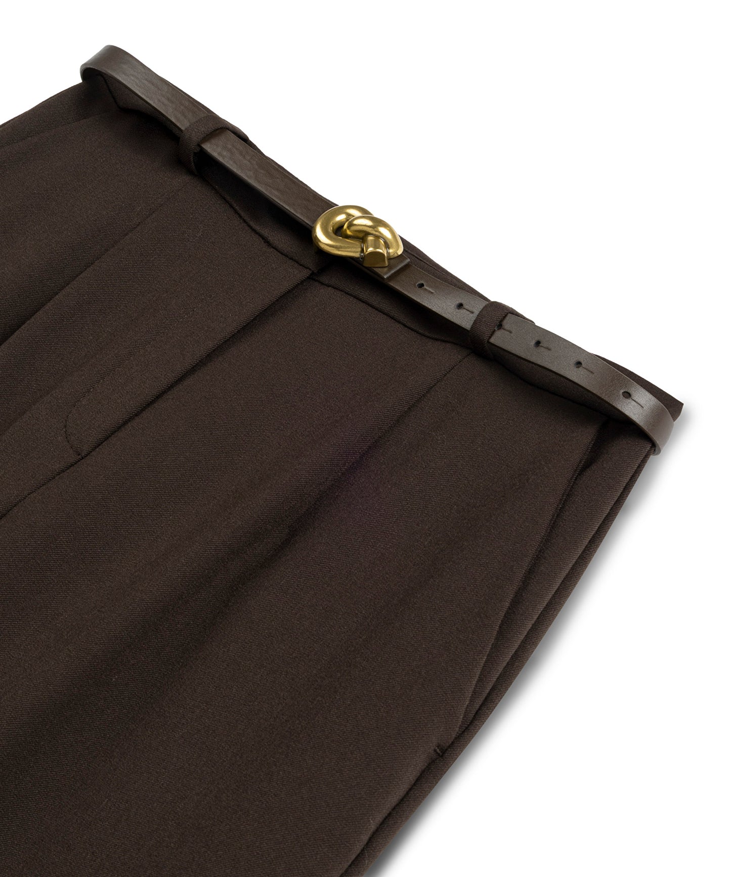 Wide Leg Fit Kemer Aksesuarlı Pantolon