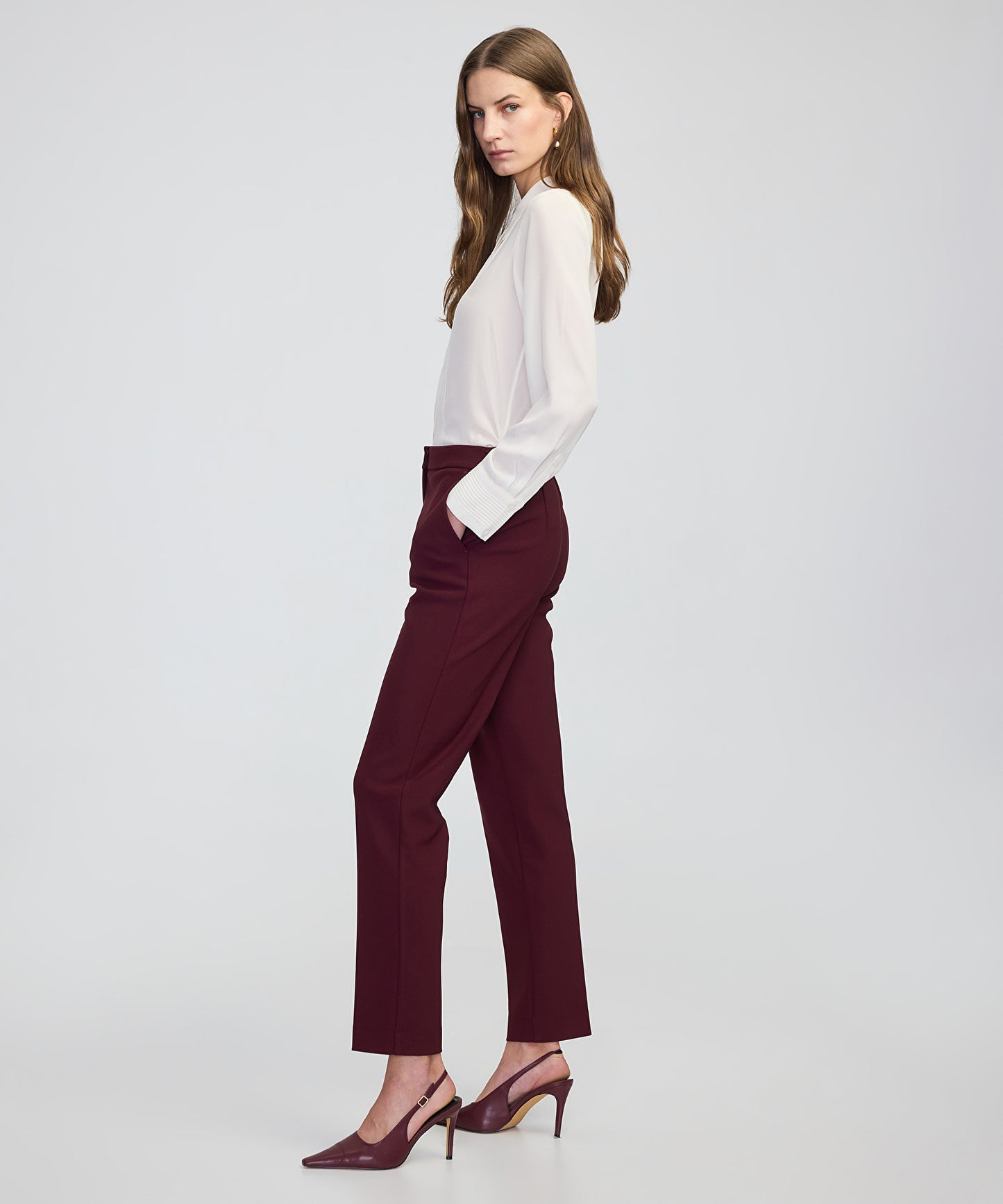 Elastik Bel Cigarette Fit Pantolon