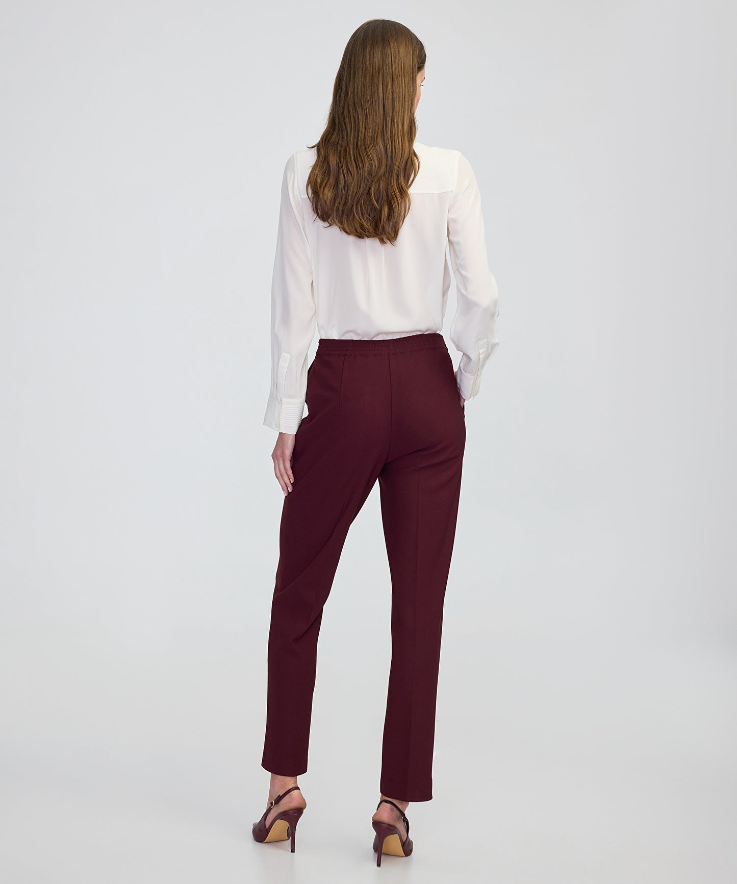 Elastik Bel Cigarette Fit Pantolon