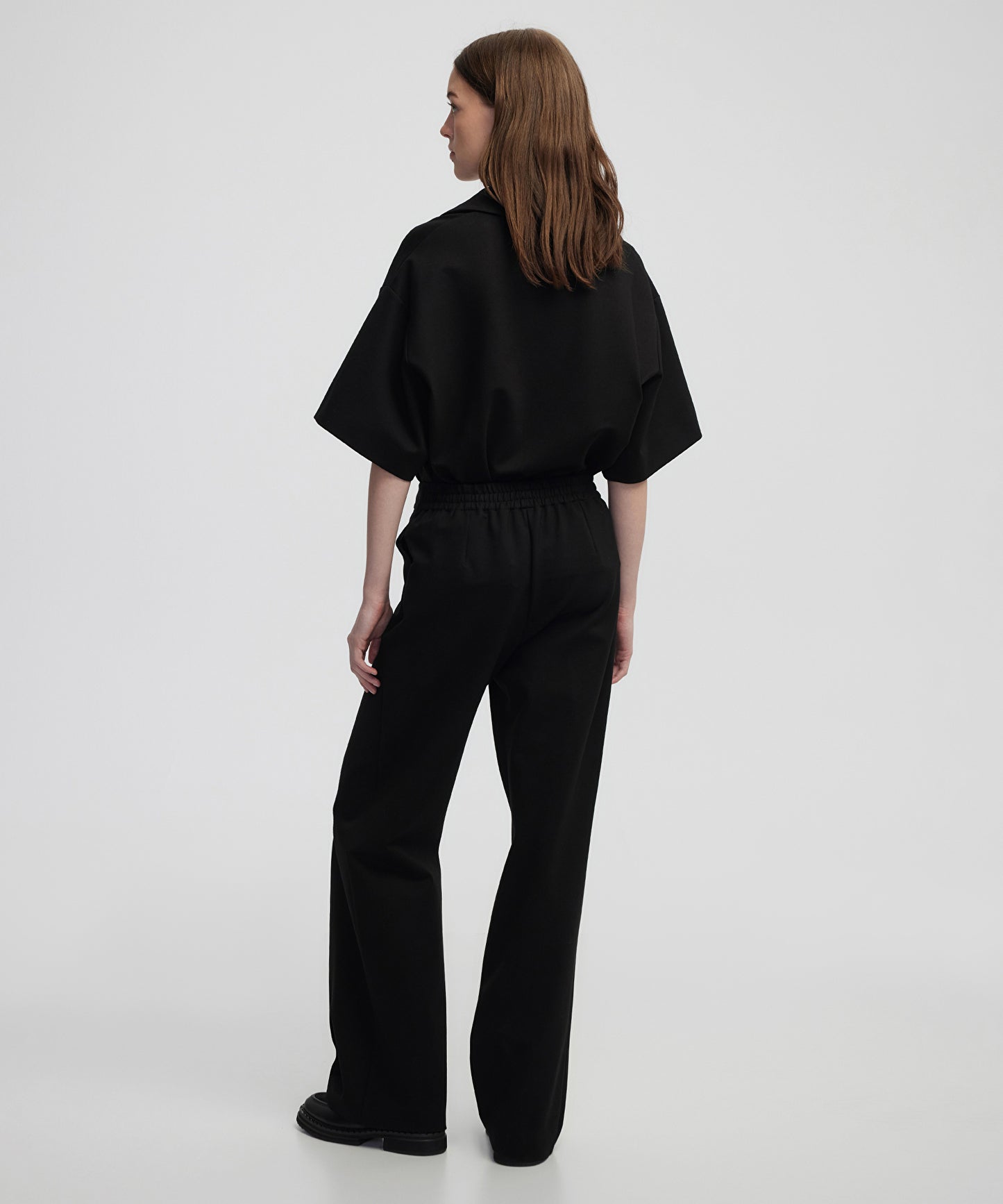 Elastik Bel Wide Leg Fit Pantolon