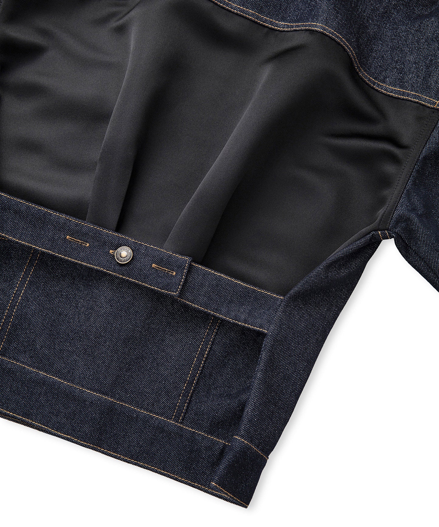 Saten Mix Denim Ceket