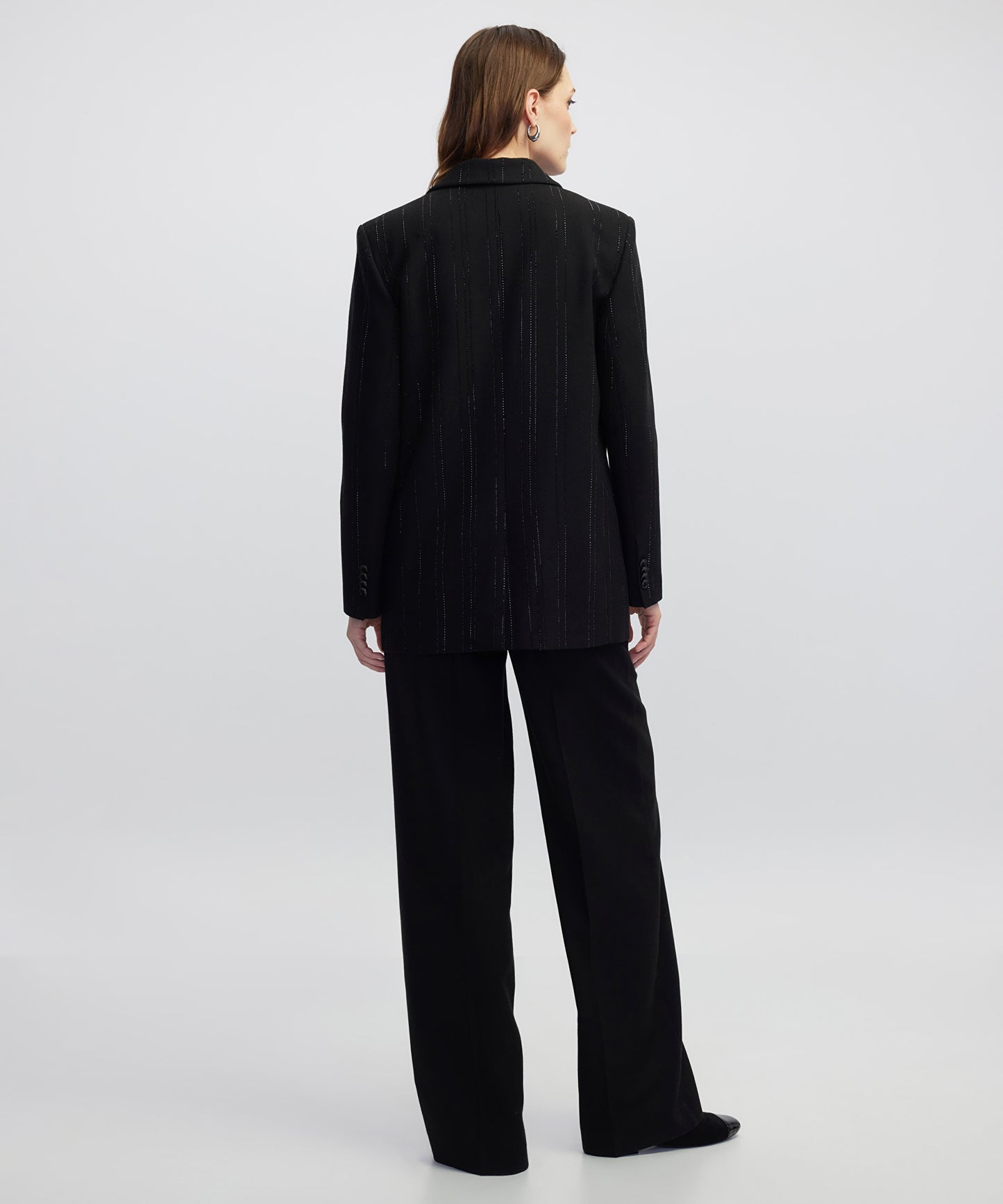 Hotfix Şeritli Blazer