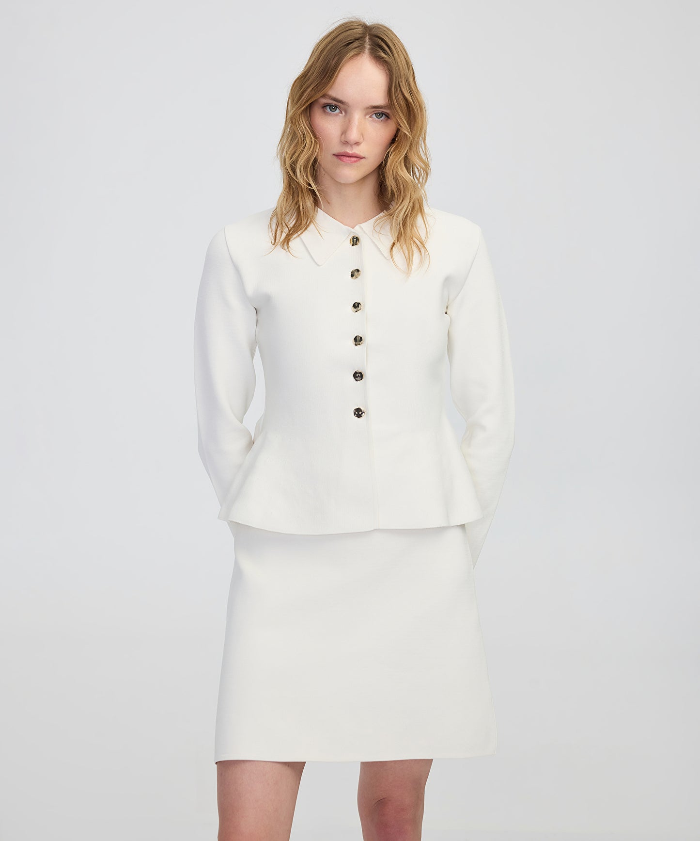 Peplum Triko Ceket