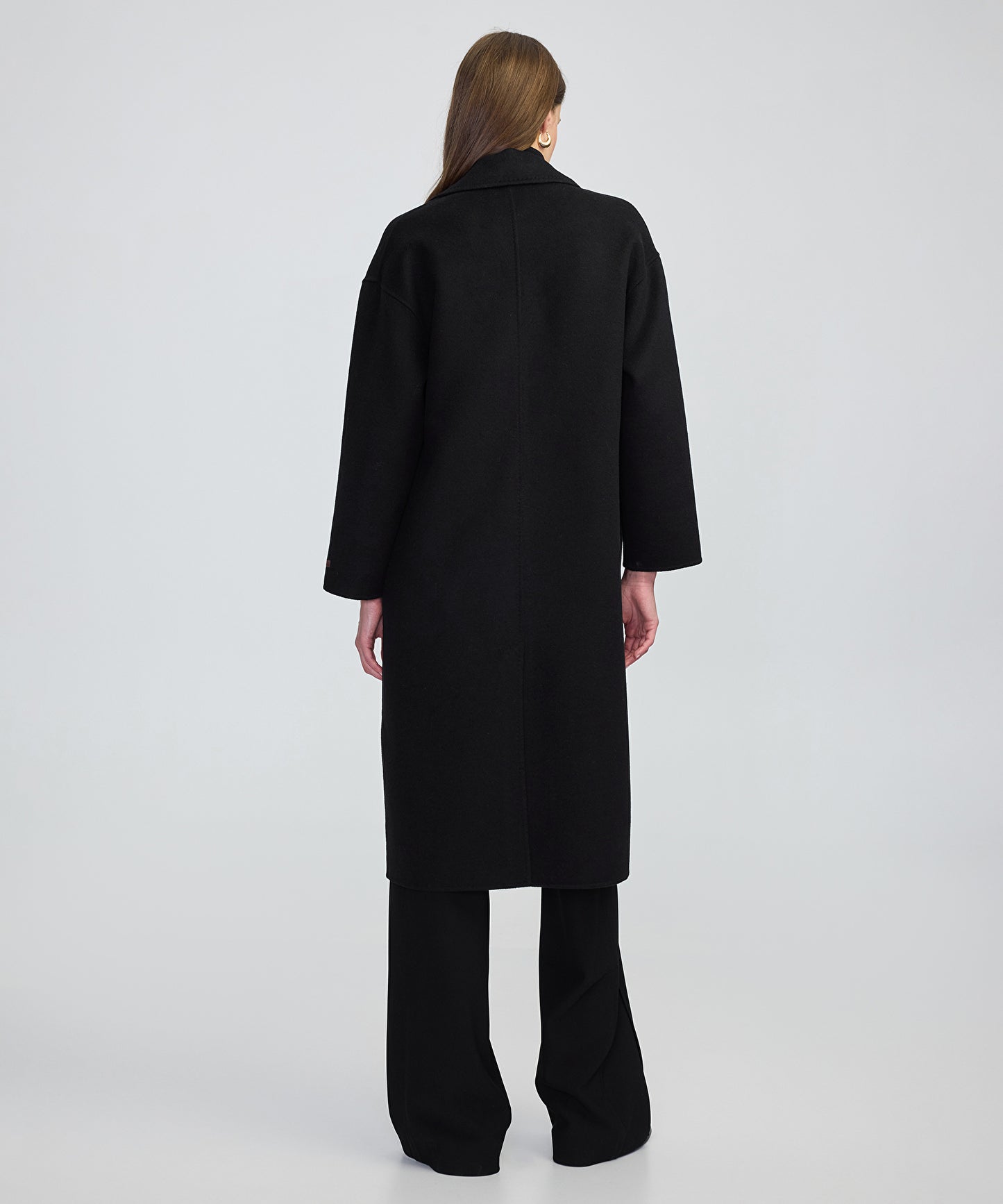 Düğmeli Kruvaze Kaban