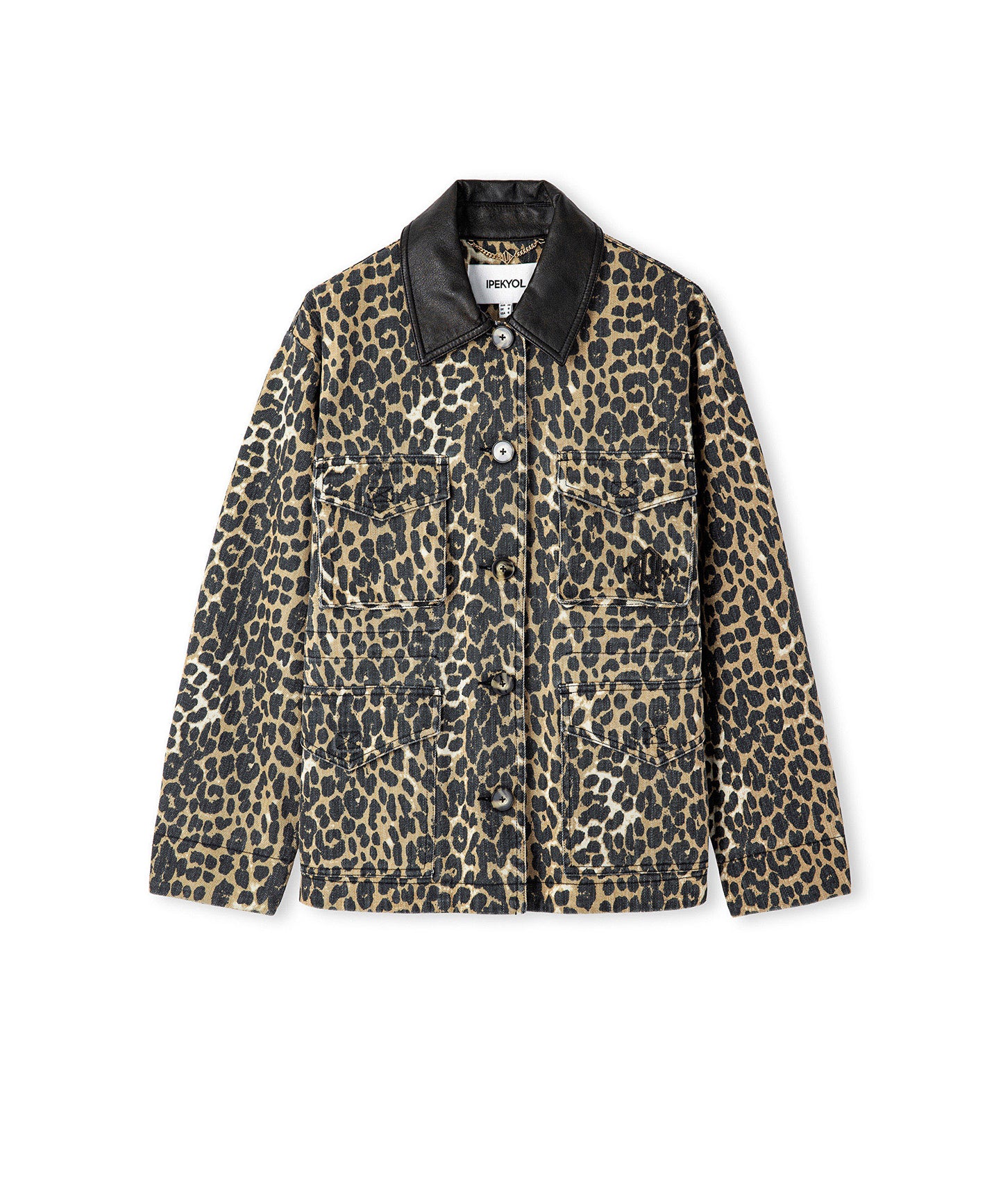 Leopar Desen Non Denim Mont