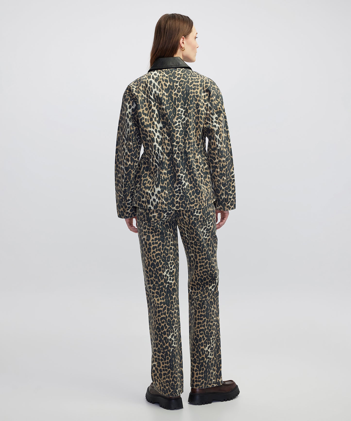 Leopar Desen Non Denim Mont