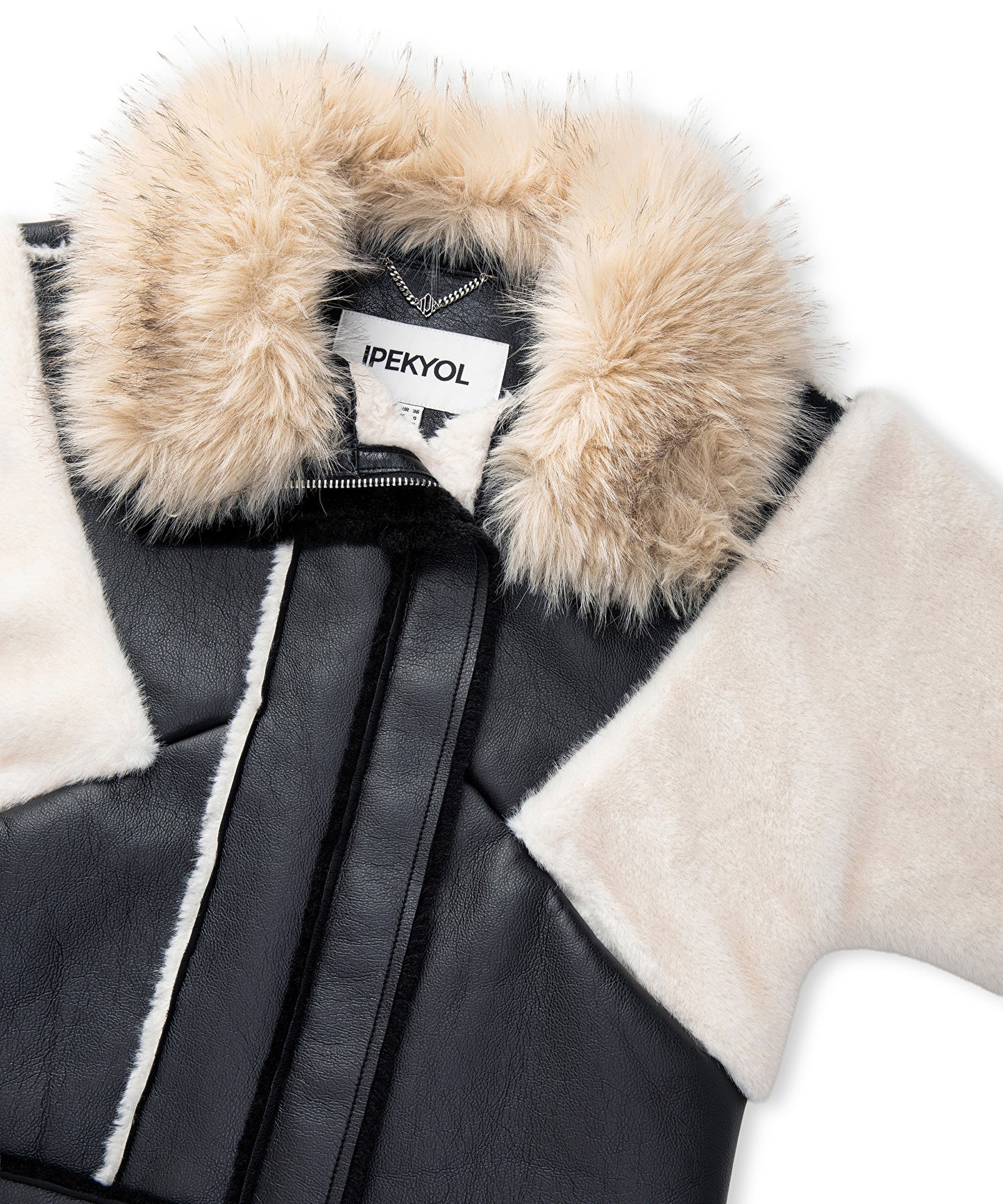 Kumaş Mix Colorblock Mont