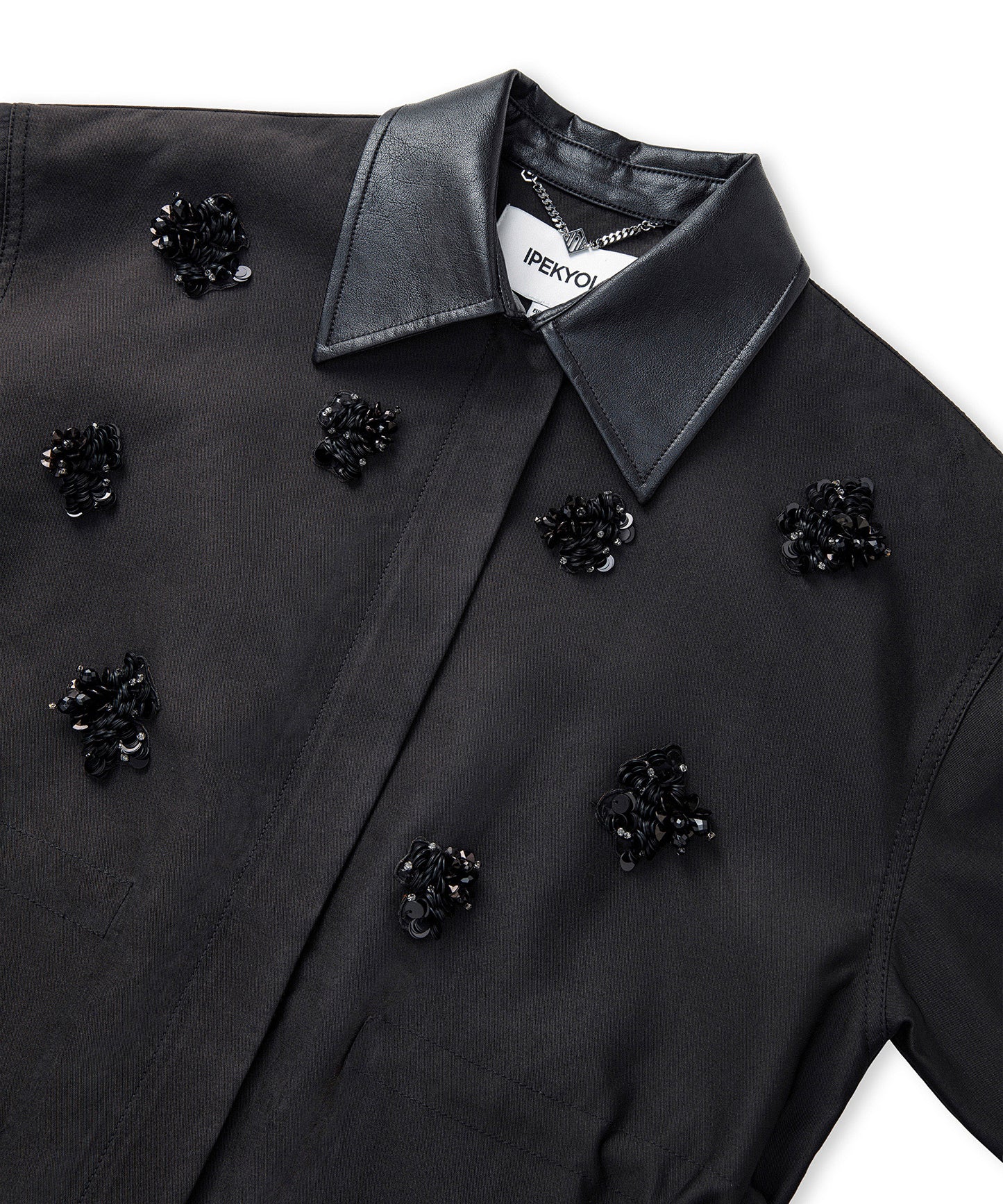 Çiçek Modül Işlemeli Mont