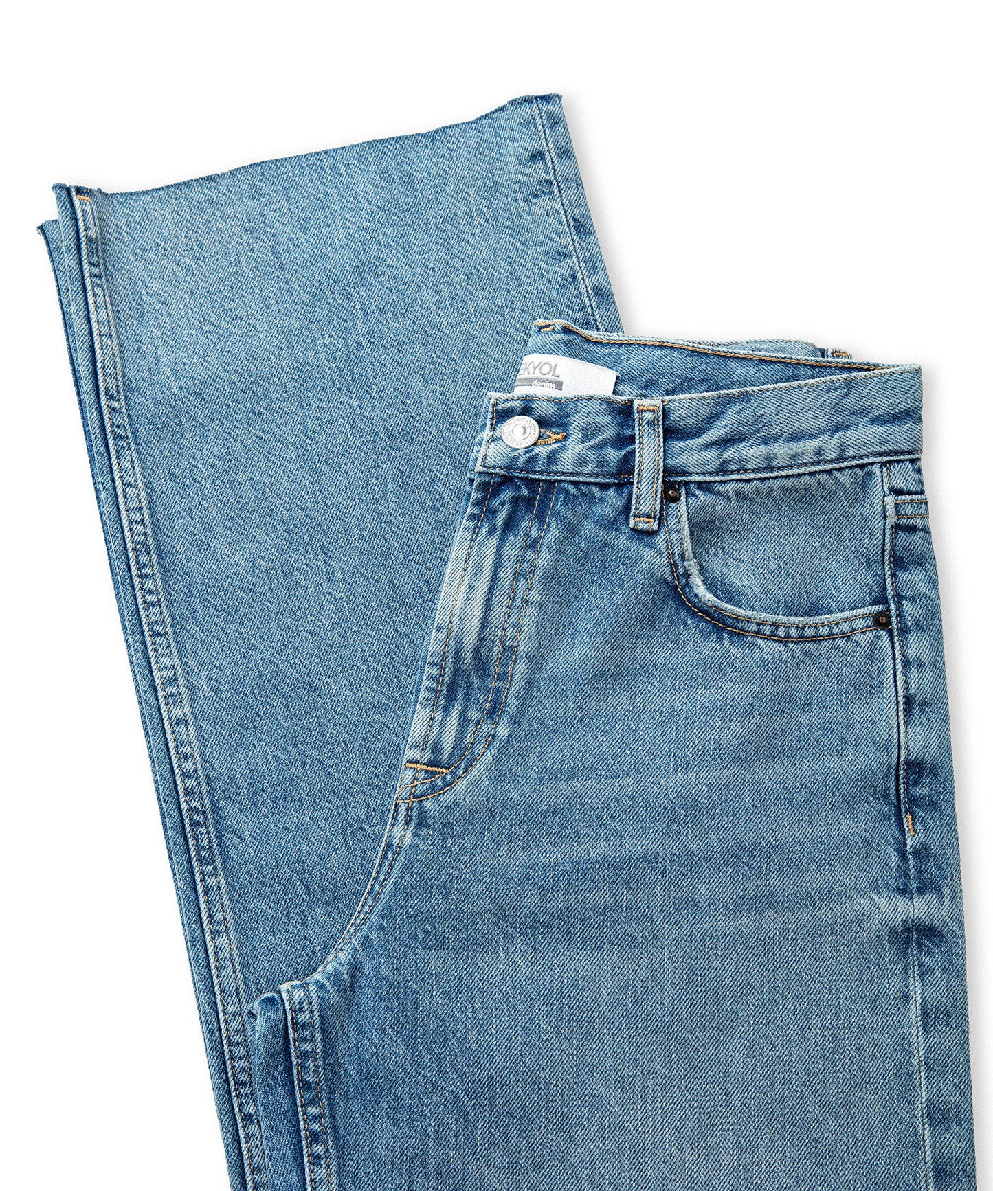 Wide Leg Fit Jean Pantolon