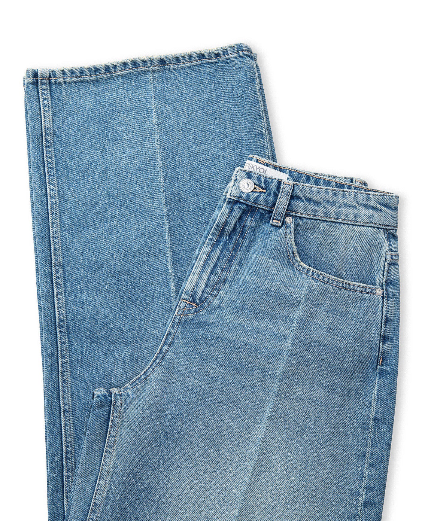 Wide Leg Jean Pantolon