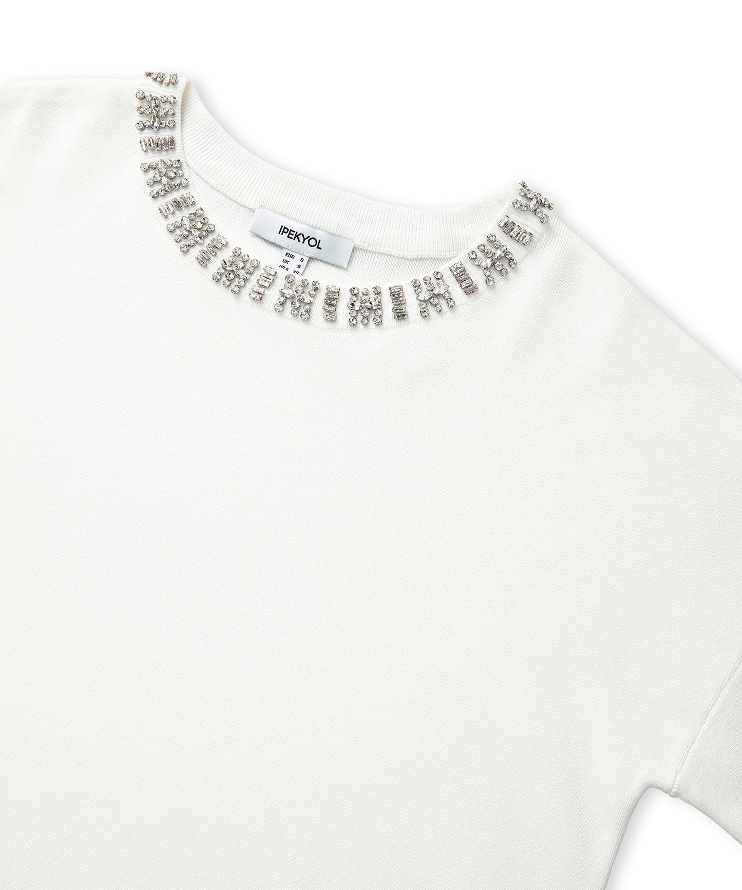 Strass Taş Aksesuarlı Oversize Triko