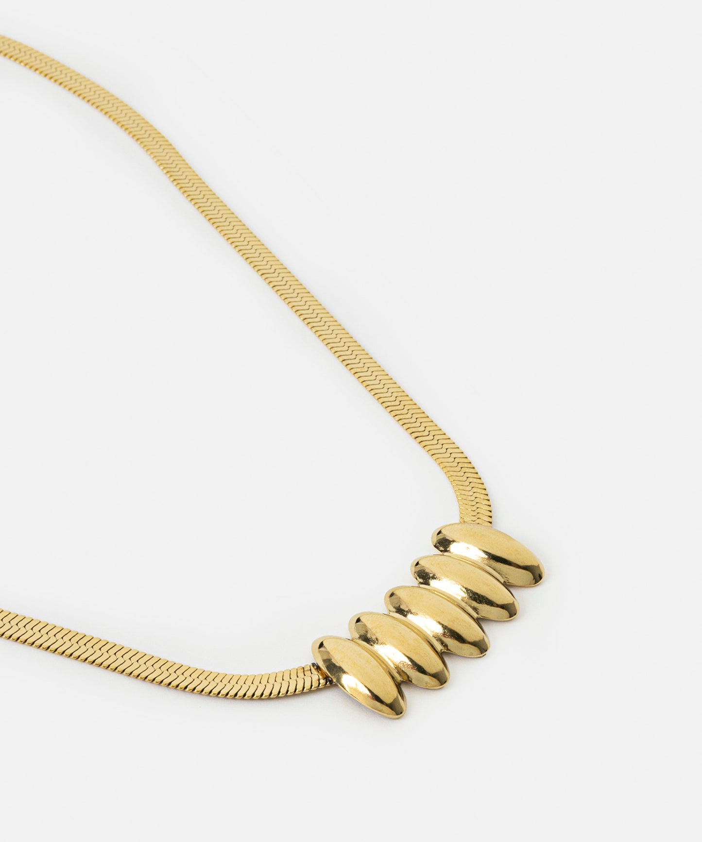 Dokulu Paslanmaz Çelik Kolye