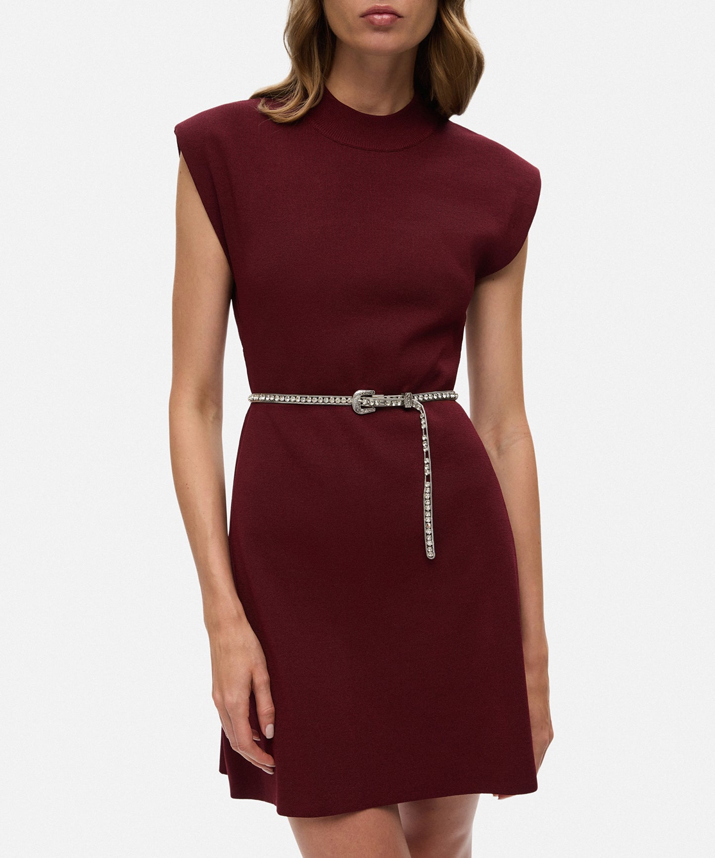 Kristal Taşlı Metal Kemer