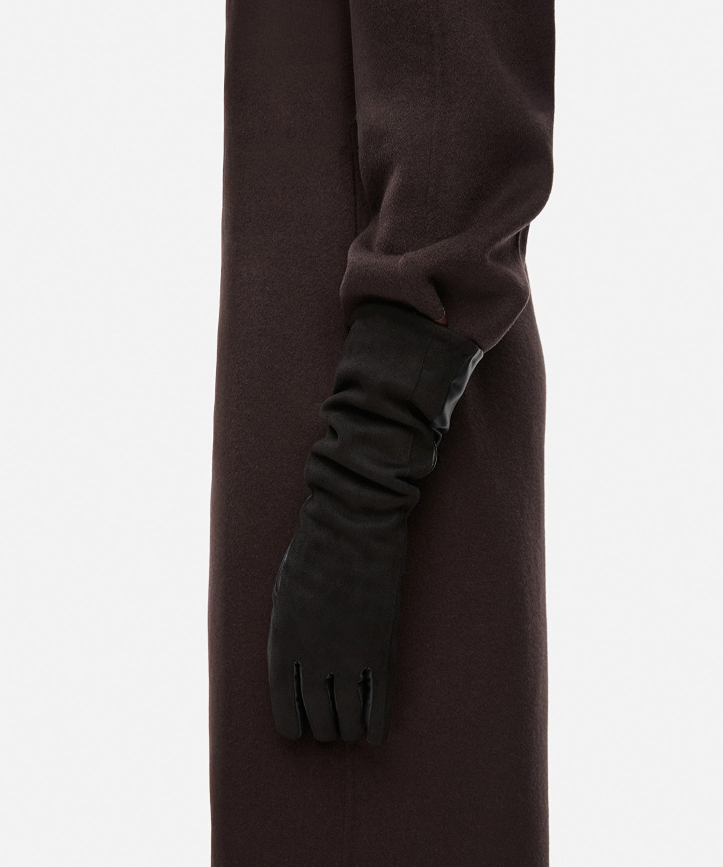 Kontrast Dokulu Uzun Eldiven