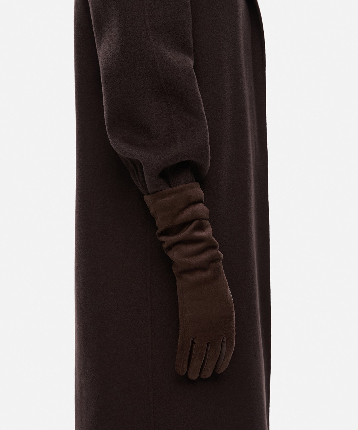 Kontrast Dokulu Uzun Eldiven