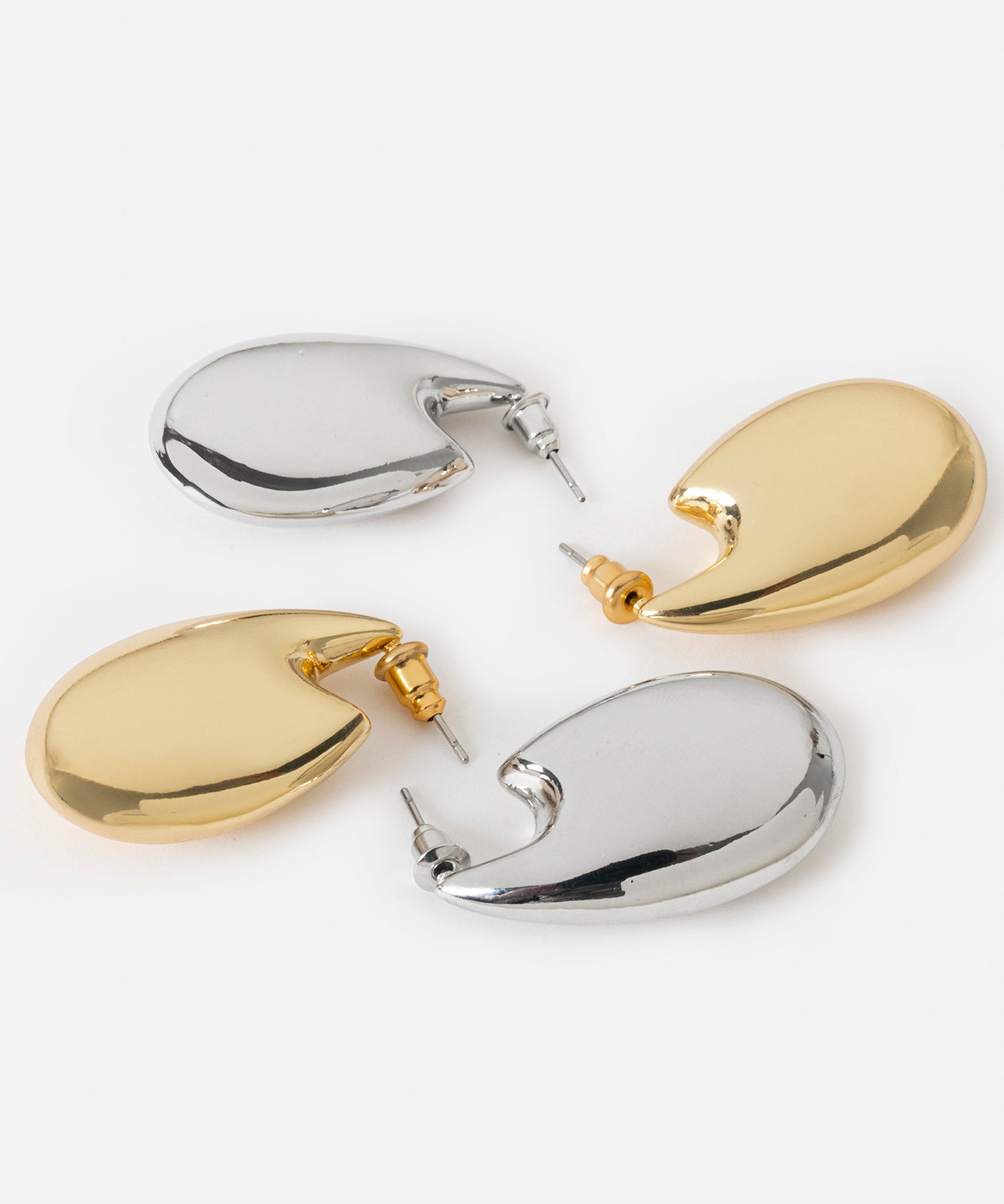 Ikili Metal Küpe Seti