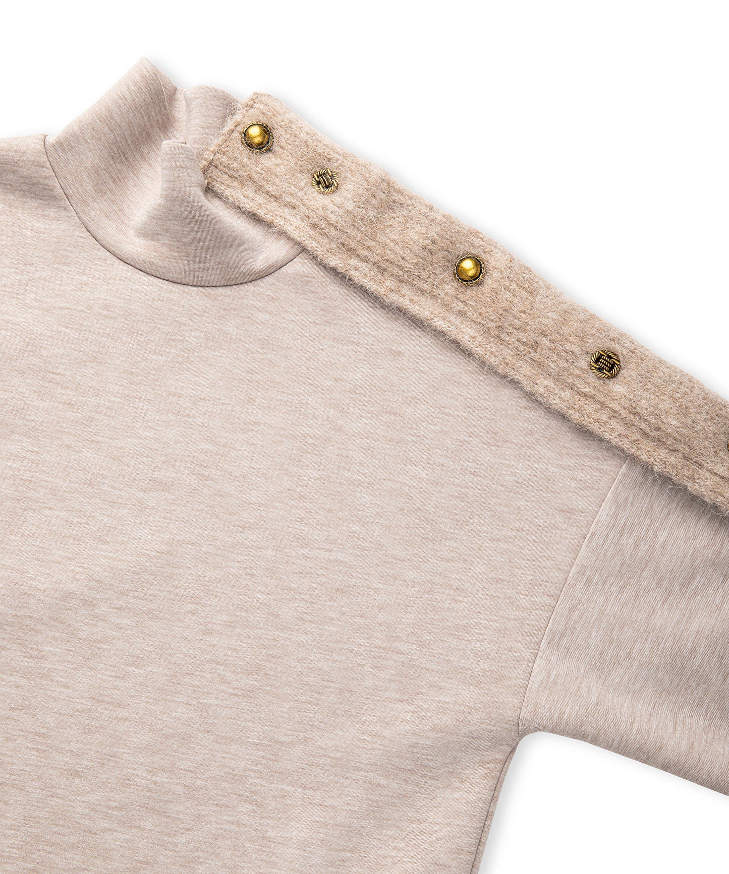 Triko Mix Dik Yaka Sweatshirt