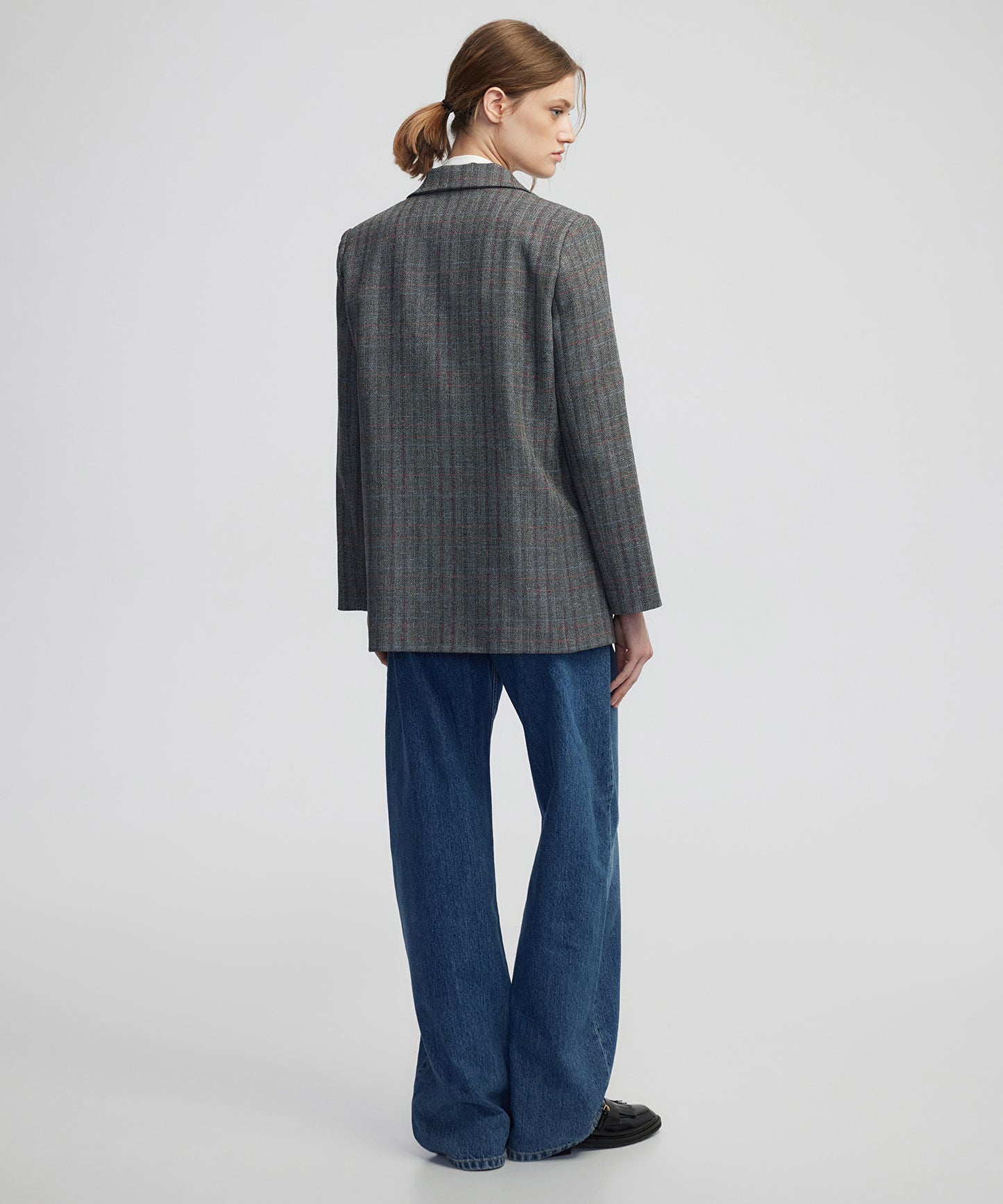 Ekose Desen Blazer