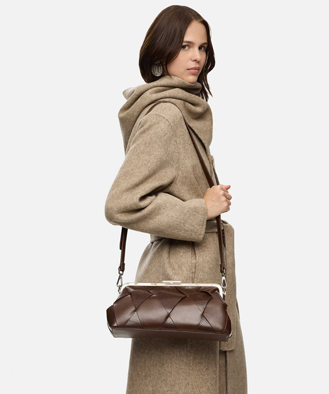 Kahverengi Knotwise Clutch Iw6260121006006 | Ipekyol