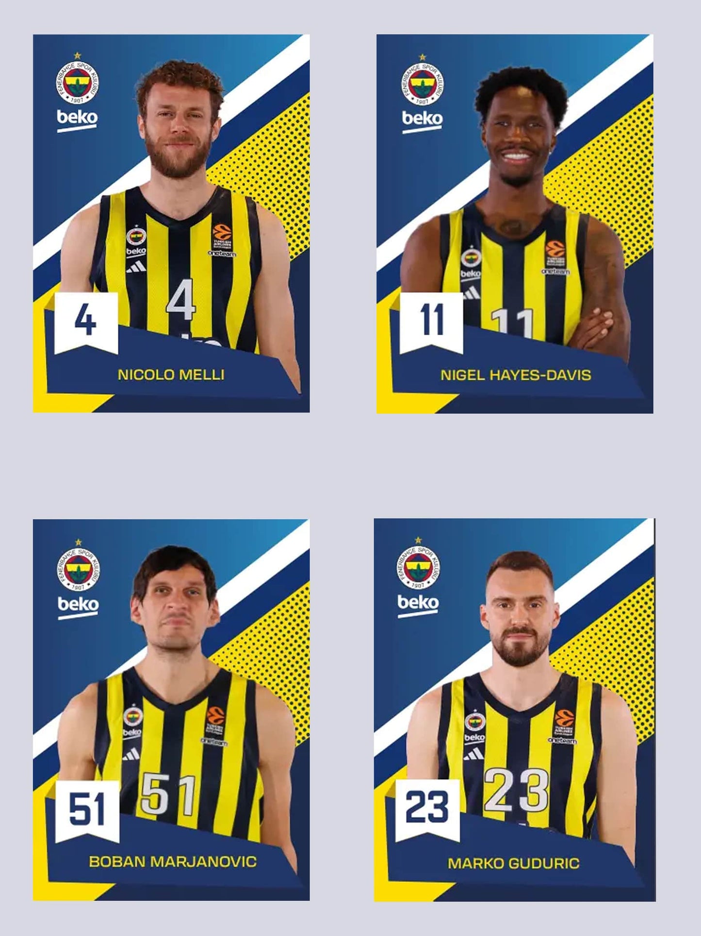 Fenerbahçe 2024 Basketbol Kart Seri Kutu
