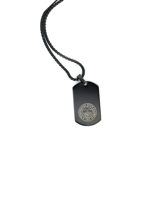 Fenerbahçe Logo Çelik Plaka Kolye (siyah)