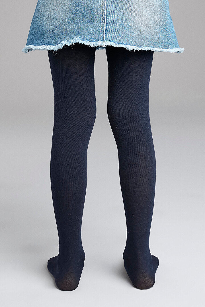 Lacivert Kız Çocuk 20 Külotlu Çorap