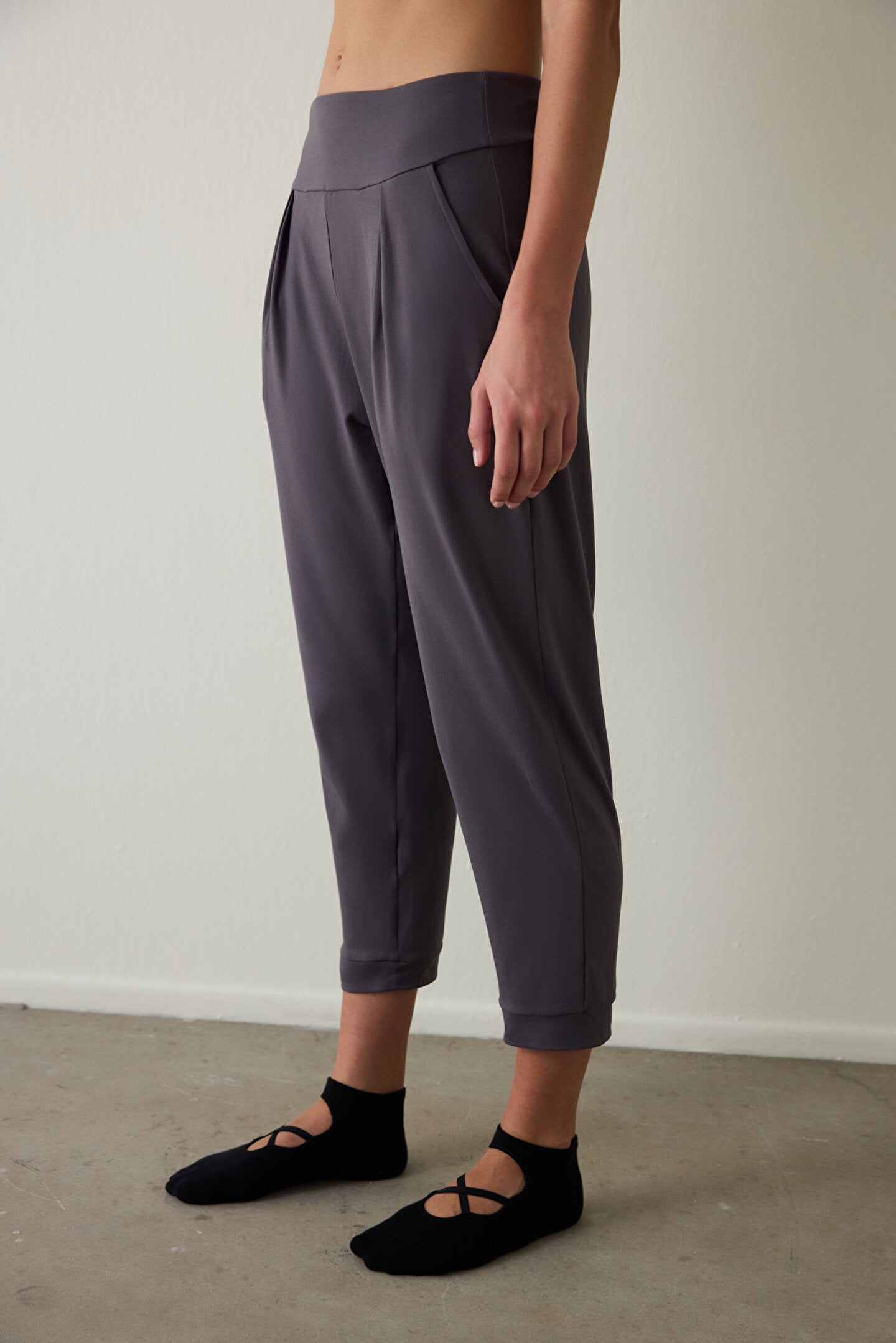 Antrasit Yüksek Bel Bilek Boy Yoga Pantolonu Phjdy29a25sk-ar13 - Antrasit - Penti