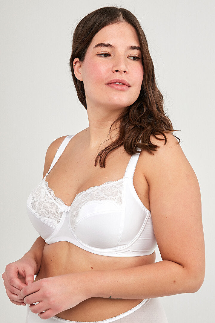 Violet Form Toparlayıcı Balenli Dolgusuz Beyaz Sütyen