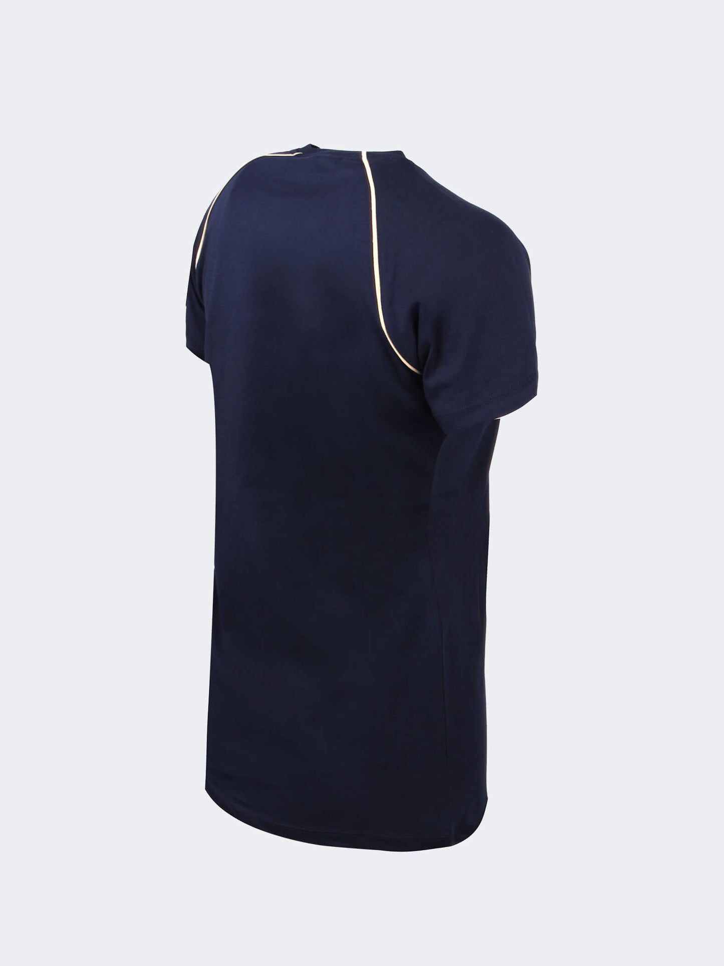 Kadın Lacivert 5 Yıldız Biyeli Gold Logo Tshirt