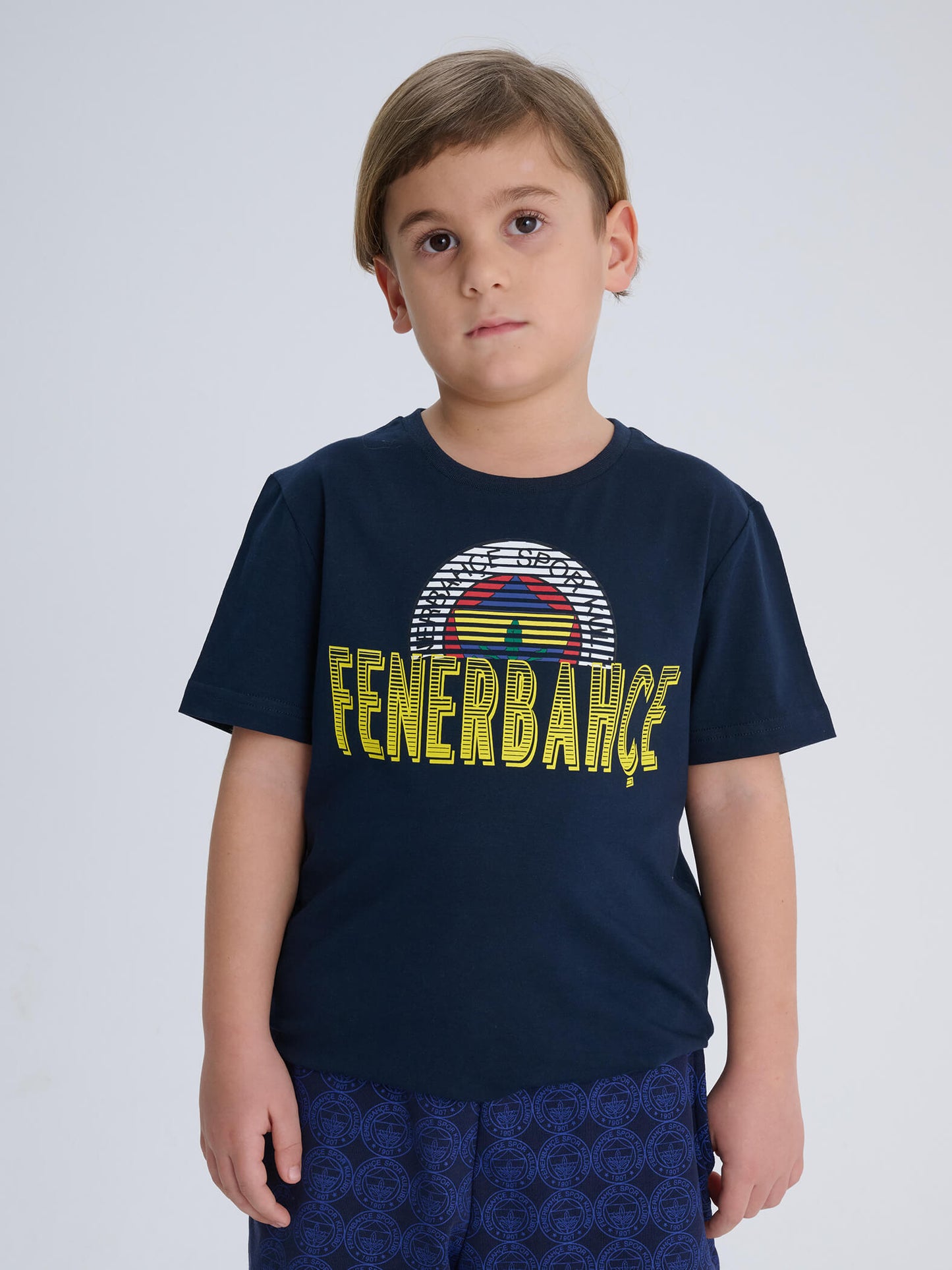 Fenerbahçe Lacivert Logolu Tribün Çocuk Tshirt