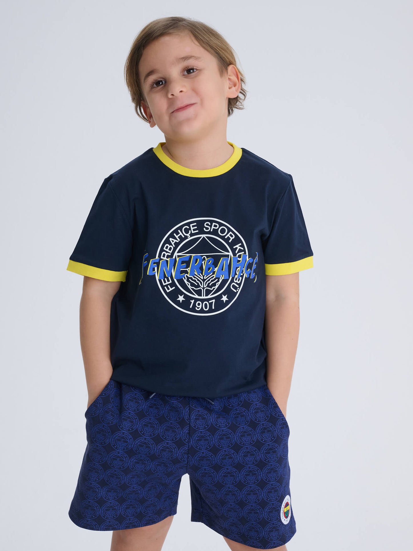 Fenerbahçe Lacivert Logolu Tribün Çocuk Tshirt