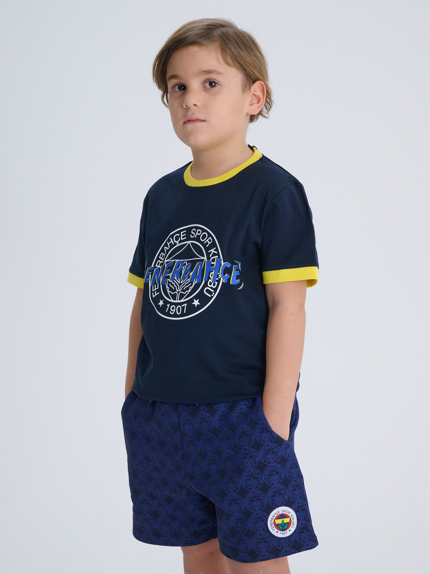 Fenerbahçe Lacivert Logolu Tribün Çocuk Tshirt