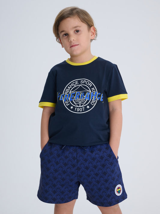 Fenerbahçe Lacivert Logolu Tribün Çocuk Tshirt