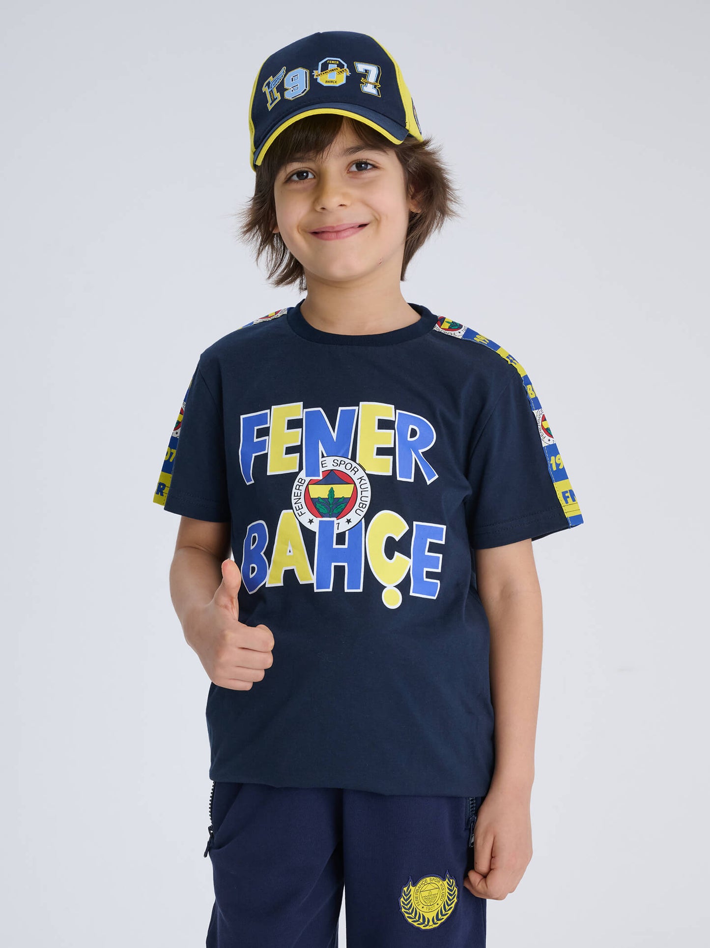 Fenerbahçe Lacivert Tiktaklı Tribün Çocuk Tshirt
