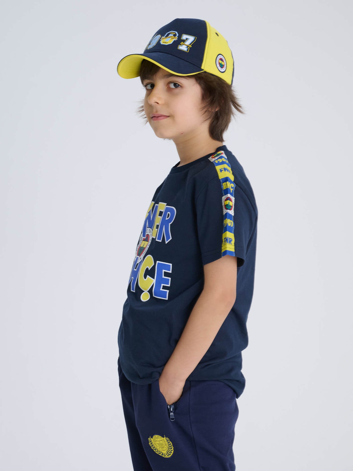 Fenerbahçe Lacivert Tiktaklı Tribün Çocuk Tshirt