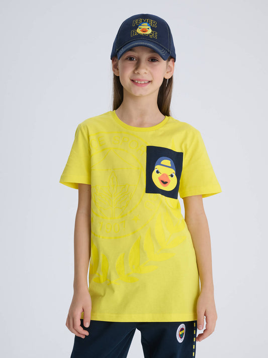 Fenerbahçe Sarı Yellow Çocuk Kolej Tshirt
